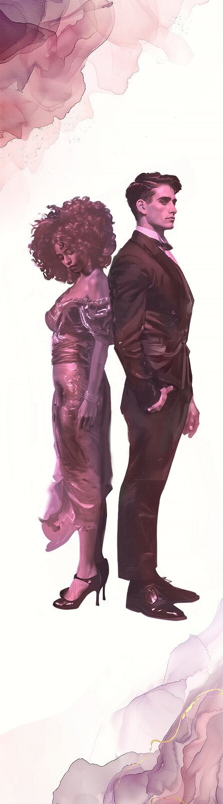 Elegant couple — book cover